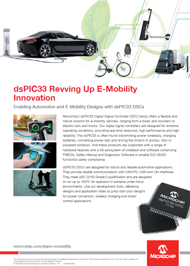 [Microchip] dsPIC33 Revving Up E-Mobility Innovation – Unitrontech